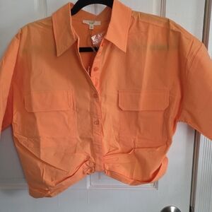 Easel New With Tags Vibrant Orange Shirt